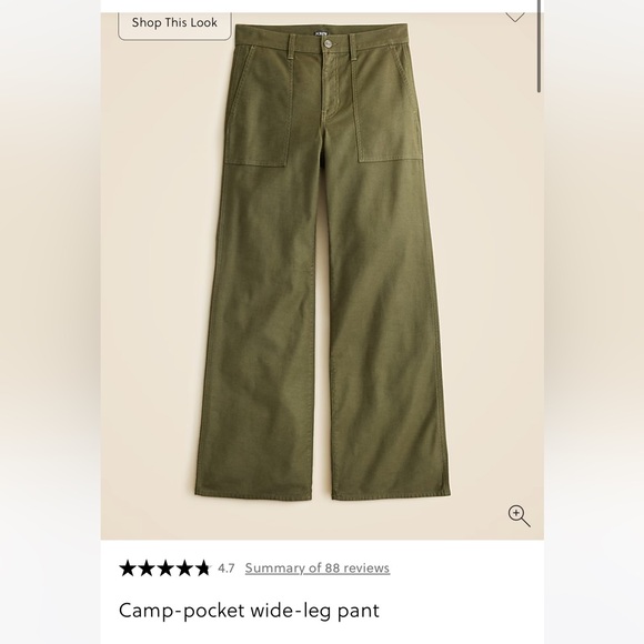 J. Crew Pants - J. Crew Camp-Pocket Wide Leg Pants